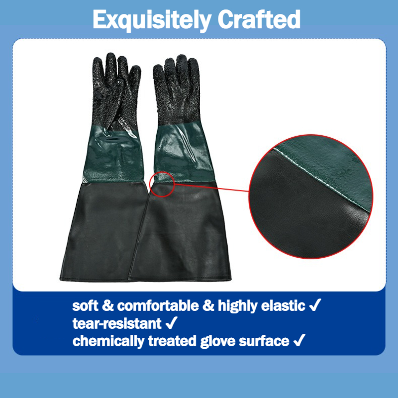 Gants de sablage en caoutchouc - Sandblaster Cabinet avis et prix